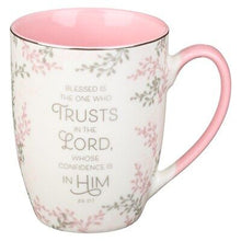 Mug-Blessed Who Trusts In The Lord (Jeremiah 17:7)-White (MUG859)