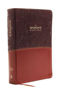 NKJV Woman'S Study Bible (Full Color)-Brown/Burgundy Leathersoft