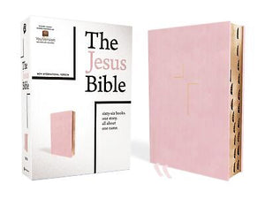 NIV The Jesus Bible (Comfort Print)-Pink Leathersoft Indexed