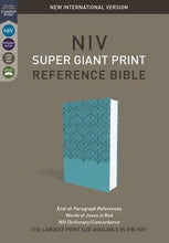 NIV Super Giant Print Reference Bible (Comfort Print)-Teal Leathersoft Indexed