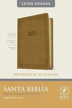 NTV Large Print Reference Bible (Santa Biblia Edicion ziper con referencias)-Carmel LeatherLike Indexed