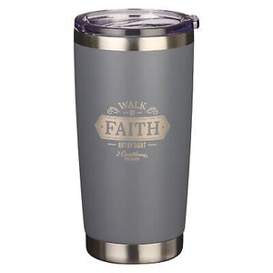 Travel Mug-Walk By Faith 2 Cor. 5:7