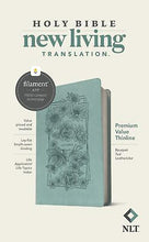 NLT Premium Value Thinline Bible/Filament Enabled-Bouquet Teal LeatherLike