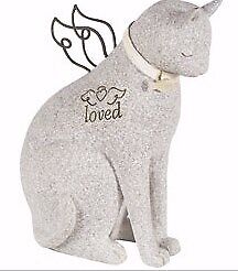 Figurine-Faithful Angels-Loved Cat (4" x 4")