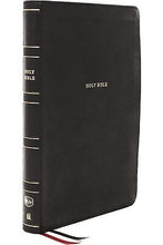 NKJV Large Print Thinline Bible (Comfort Print)-Black Leathersoft Indexed