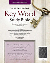 NKJV Hebrew-Greek Key Word Study-Black Genuine Leather