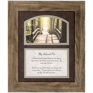 Framed Prayers Decor-Beloved Pet (12 x 10)