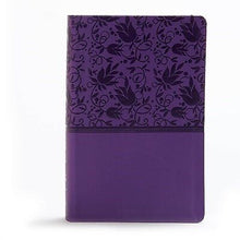 KJV Large Print Personal Size Reference Bible-Purple LeatherTouch Indexed