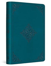 ESV Compact Bible-Deep Teal  Fleur-de-lis Design TruTone