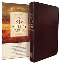 KJV Study Bible-Burgundy Bonded Leather