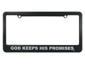 Auto Tag Frame-God Keeps His Promises-Black
