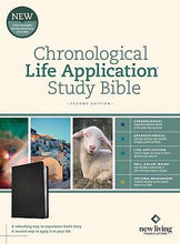 NLT Chronological Life Application Study Bible (Second Edition)-Ebony Leaf LeatherLike