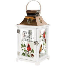 Lantern w/LED Candle & Timer-Your Heart (13.5" x 6.25" x 6.25")