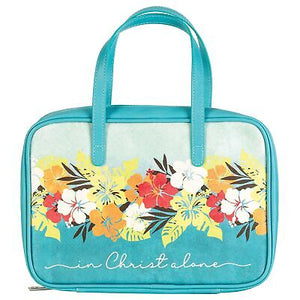 Bible Cover-In Christ Alone-Floral-LRG