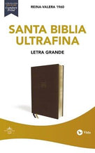 RVR 1960 Ultrathin Large Print Bible (Santa Biblia Ultrafina Letra Grande)-Brown Leathersoft