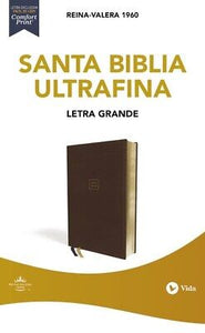 RVR 1960 Ultrathin Large Print Bible (Santa Biblia Ultrafina Letra Grande)-Brown Leathersoft