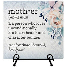 Easel Plaque-Mother Description (6" x 6")