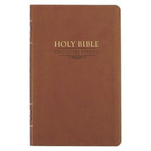 KJV Gift Edition Bible-Saddle Tan Faux Leather