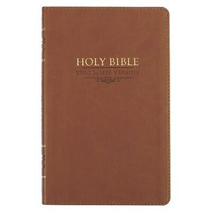 KJV Gift Edition Bible-Saddle Tan Faux Leather