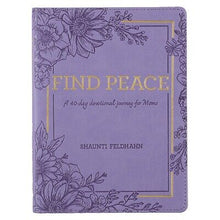 Devotional Gift Book-Find Peace for Moms-365 Daily Devotions-Faux Leather