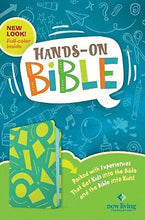 NLT Hands-On Bible (Third Edition)-Green Lines and Shapes LeatherLike