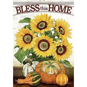Flag-Garden-Durasoft-Sunflowers & Gourds (12.5" x 18")