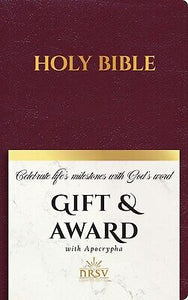 NRSV Updated Edition Gift & Award Bible w/Apocrypha-Burgundy Imitation Leather