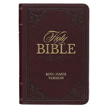 KJV Pocket Bible-Burgundy Faux Leather