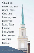 Bulletin-Grace Be Upon You  And Peace/Pastor Appreciation (1 Corinthians 1:3-4) (Pack Of 100)