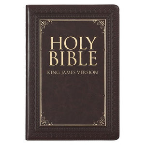 KJV Large Print Thumb Index Edition: Brown (Large Print) (Hardcover)