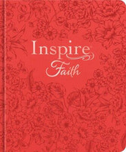 NLT Inspire Faith Bible  Filament Enabled Edition-Coral Blooms Hardcover LeatherLike