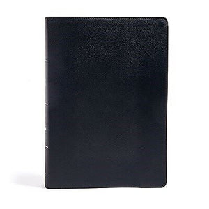 KJV Super Giant Print Reference Bible-Black Genuine Leather Indexed