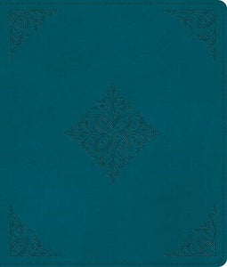 ESV Journaling Bible-Deep Teal  Fleur-De-Lis Design TruTone