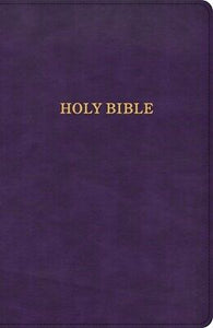 KJV Thinline Bible-Purple LeatherTouch