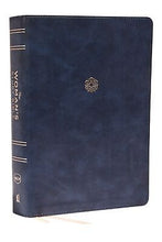 NKJV Woman's Study Bible (Full Color)-Navy Blue Leathersoft