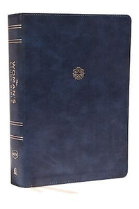 NKJV Woman's Study Bible (Full Color)-Navy Blue Leathersoft