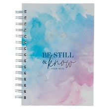 Journal Wirebound LG Be Still Watercolor Ps. 46:10