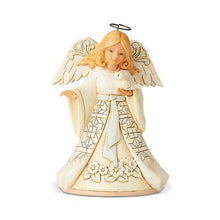 Figurine-Jim Shore/Heartwood Creek-Woodland Angel w/Bird