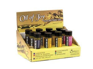 Anointing Oil-Assorted Best Seller Display-1/4 Oz (Pack of 12)