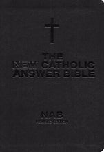 NABRE New Catholic Answer Bible Librosario Edition-Black/Tan Imitation Leather
