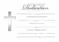 Certificate-Dedication w/Silver Foil Embossing (5" x 7") (Pack Of 6)