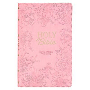 KJV Gift Edition Bible-Light Pink Faux Leather