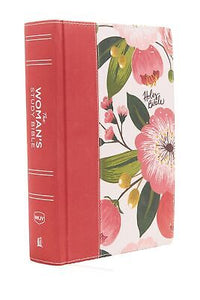 NKJV Woman'S Study Bible (Full Color)-Black/Burgundy Floral Hardcover Indexed