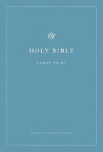 ESV Economy Bible/Large Print-Blue Softcover