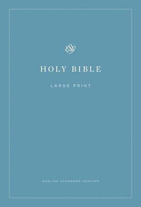 ESV Economy Bible/Large Print-Blue Softcover