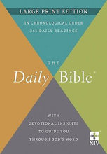 NIV The Daily Bible Large Print Edition-Hardcover