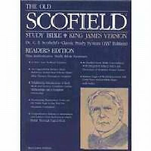 KJV Old Scofield Study Standard Edition-Burgundy Genuine Leather Indexed