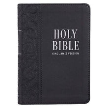 KJV Large Print Compact Bible-Black Faux Leather