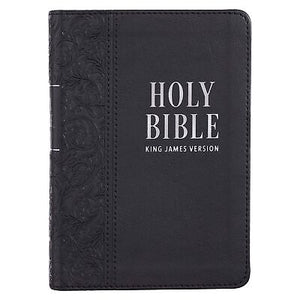 KJV Large Print Compact Bible-Black Faux Leather