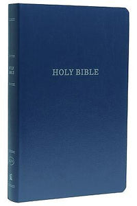 KJV Gift & Award Bible (Comfort Print)-Navy Blue Leatherflex